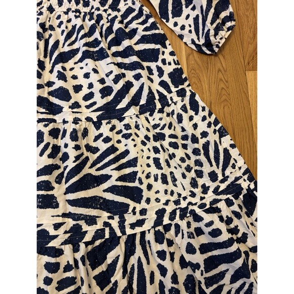 NWT Anthropologie SOMERSET Maxi Dress Long sleeve poplin edition Size 1X Blue - Picture 3 of 8